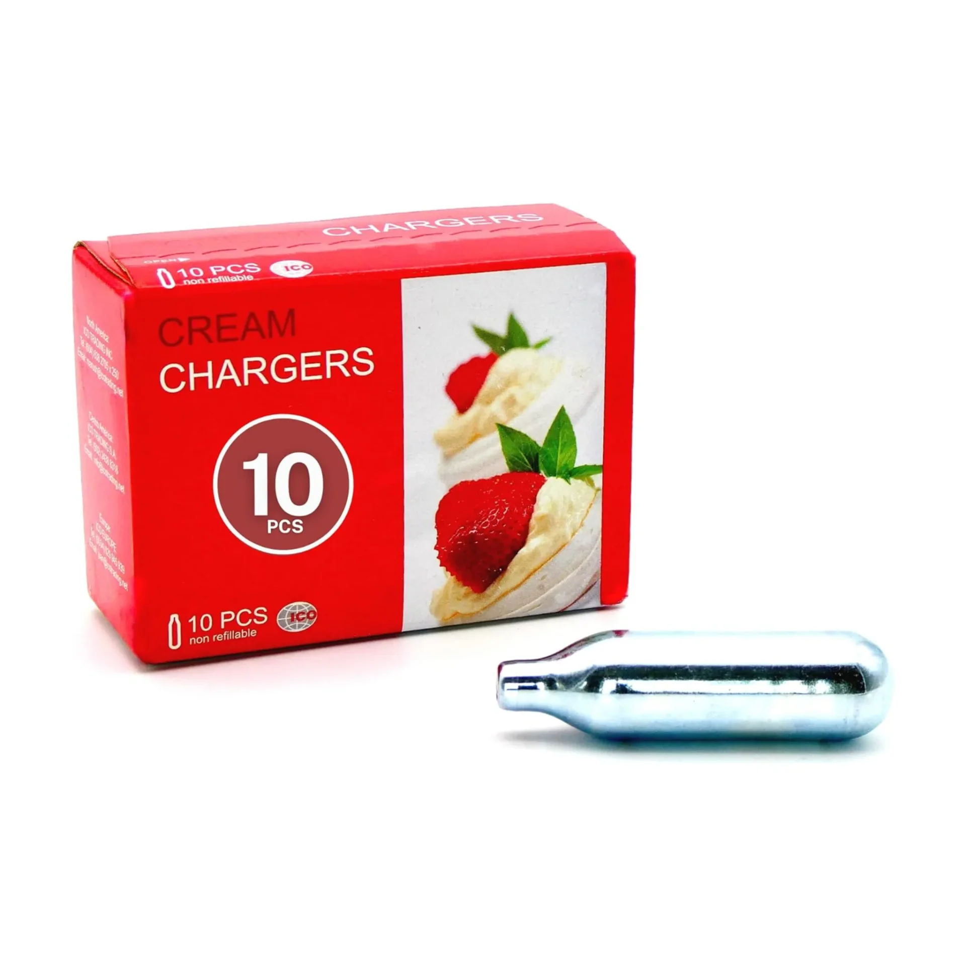 Caja de 10 Cargas Sifon de Crema N20